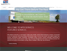 Tablet Screenshot of mtr-services.com